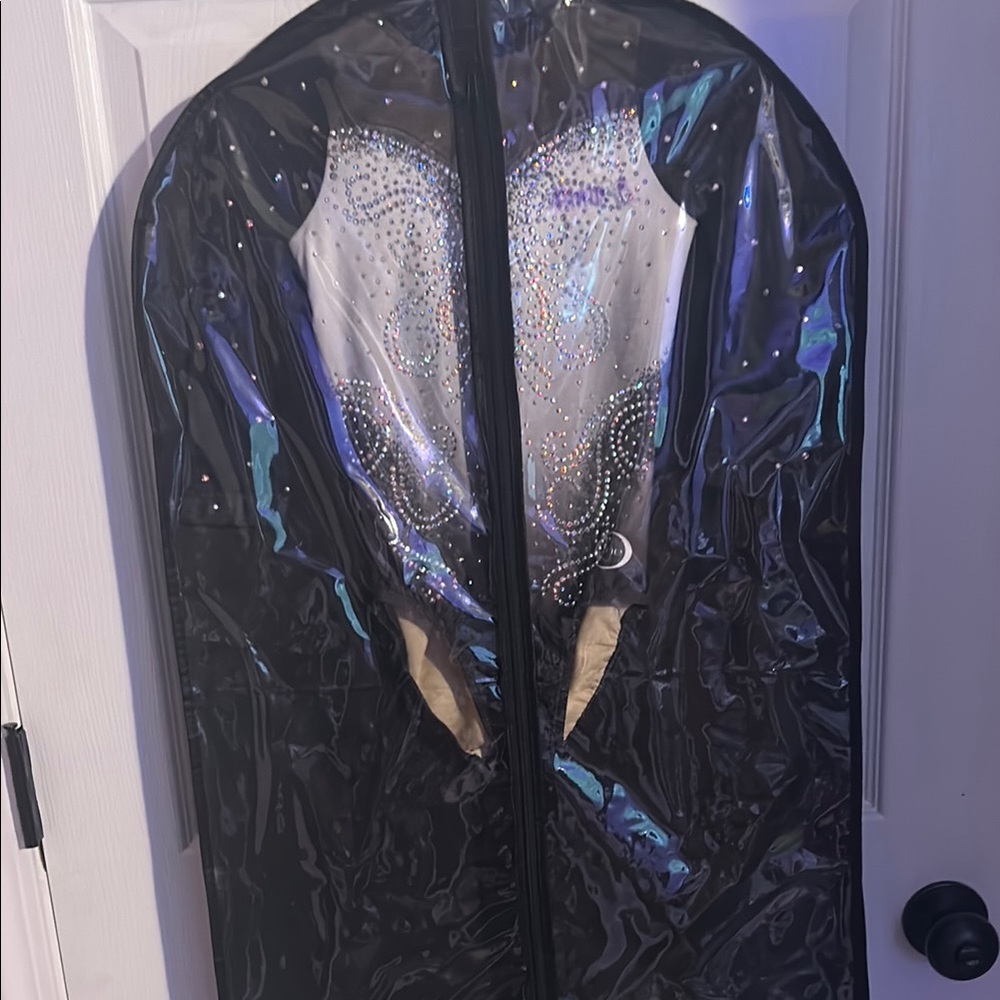 Black and White Formal Gown with Sparkling Details